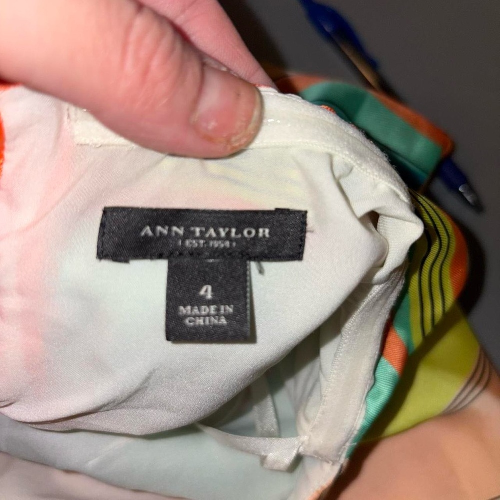 Ann Taylor Multicolor Striped Maxi Dress - Picture 5 of 8